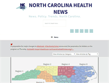 Tablet Screenshot of northcarolinahealthnews.org
